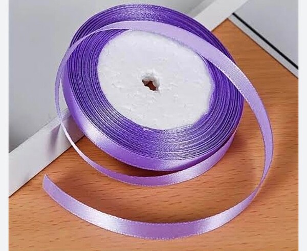 Kurdele 1 cm 250 mt Lila - Görsel 2