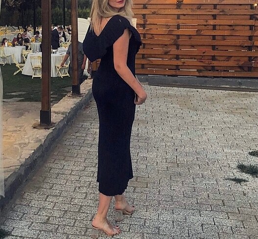 Trendyolmilla triko simli abiye