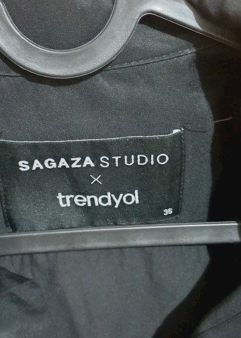 Siyah Kadın Uzun Kollu Gömlek - Görsel 3