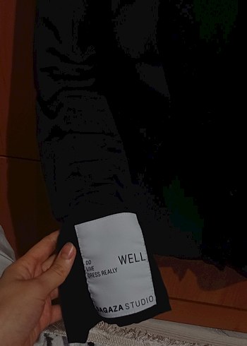 Siyah Kadın Uzun Kollu Gömlek - Görsel 2