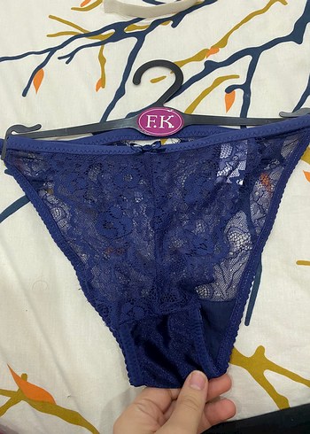 Victoria s Secret Kısa Lacivert Bohem Dantelli Sütyen takım