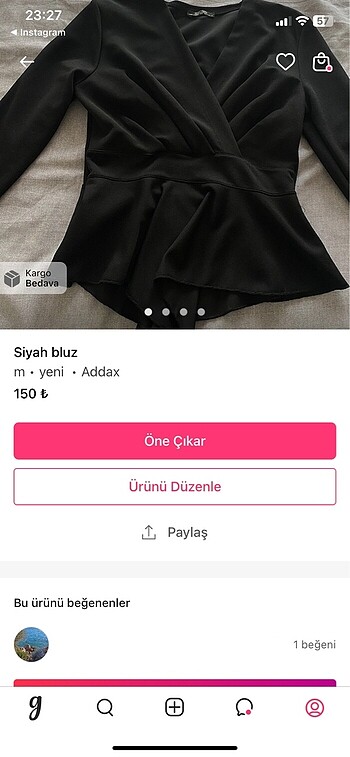 s Beden siyah Renk Takas ilanıdır.