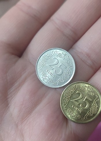 Altın Renk Minimalist altın rengi 25 kuruş - Görsel 3