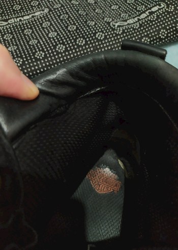 Harley Davidson siyah erkek deri bot - Görsel 7