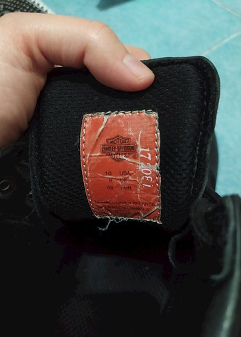 Harley Davidson siyah erkek deri bot - Görsel 6