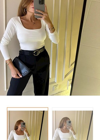 Beyaz Bodysuit - Görsel 2