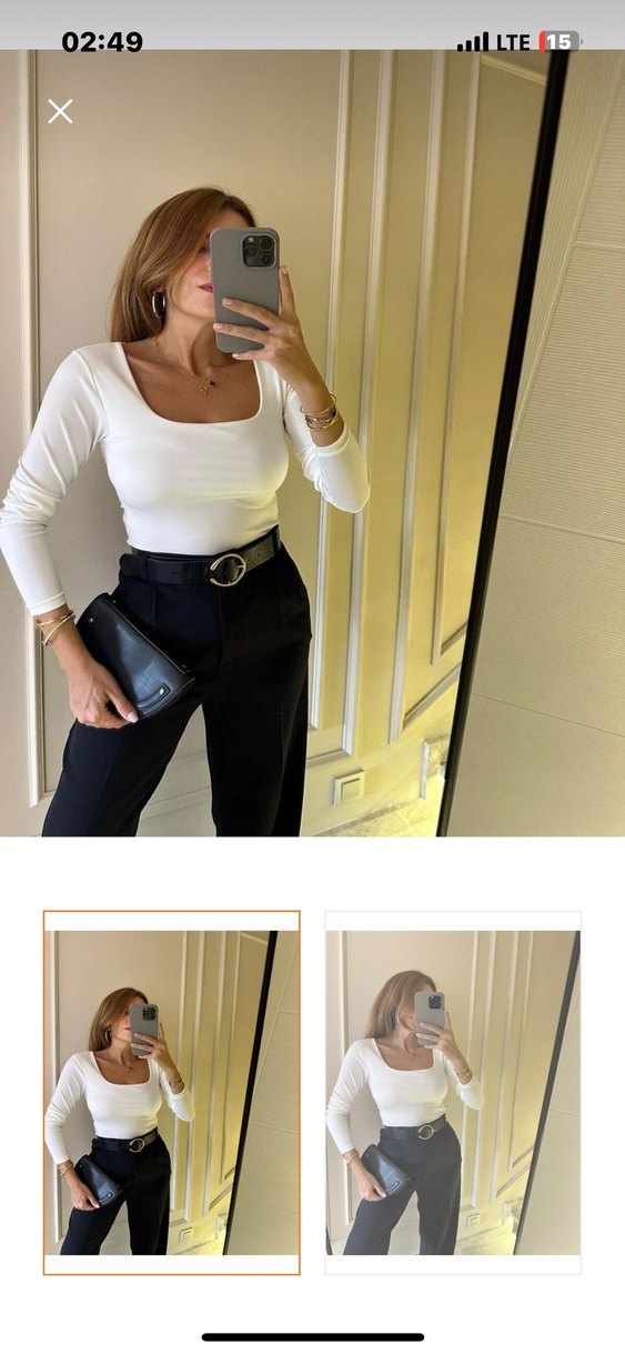 Beyaz Bodysuit - Görsel 2