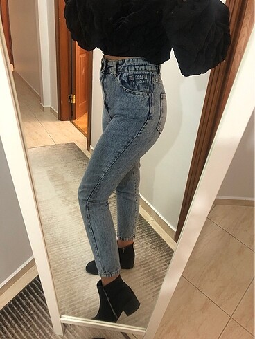 Boyfriend jean mavi