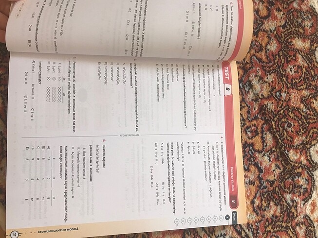  Beden Renk Aydın yayınları kimya