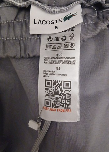 Gri Lacoste Erkek Eşofman Altı - Görsel 7