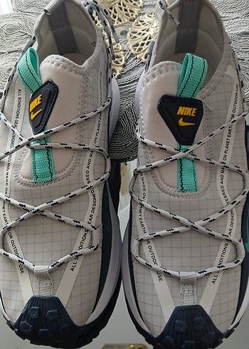 Gri Nike Spor Ayakkabı Bağcıkları. 41numara - Görsel 6