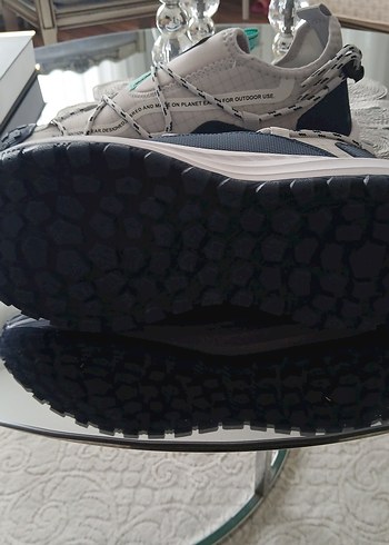 Gri Nike Spor Ayakkabı Bağcıkları. 41numara - Görsel 5