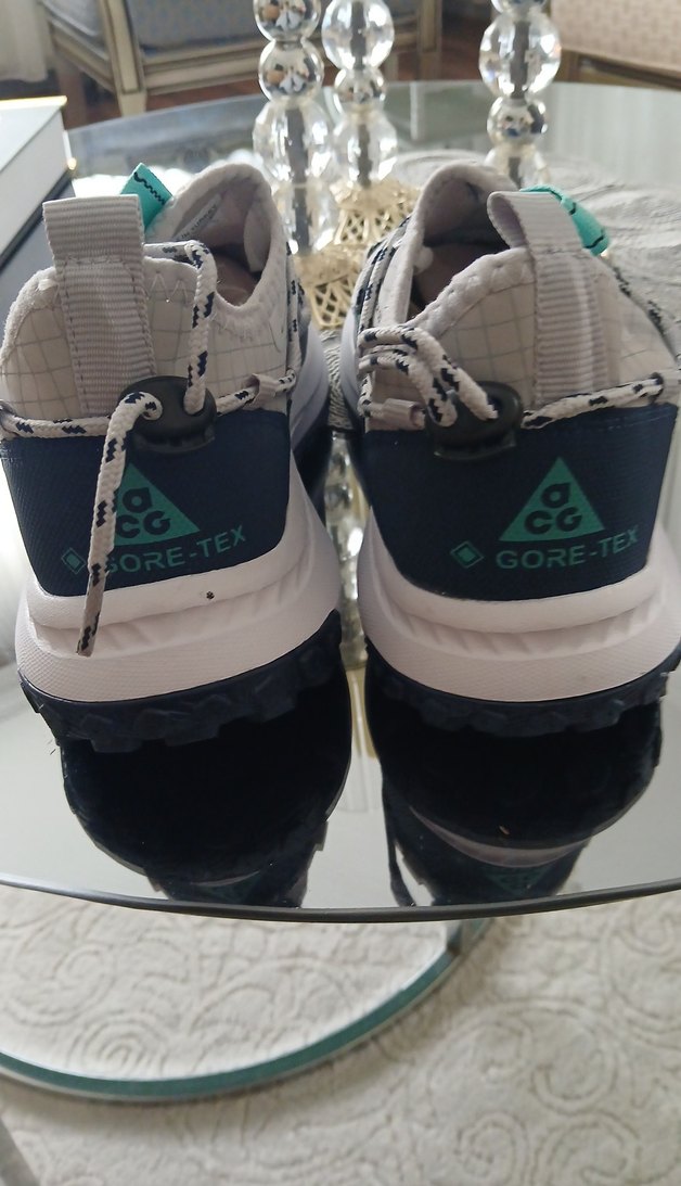 Gri Nike Spor Ayakkabı Bağcıkları. 41numara - Görsel 4