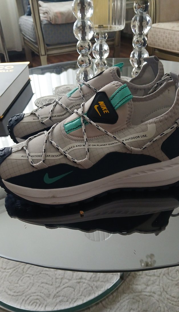 Gri Nike Spor Ayakkabı Bağcıkları. 41numara - Görsel 3