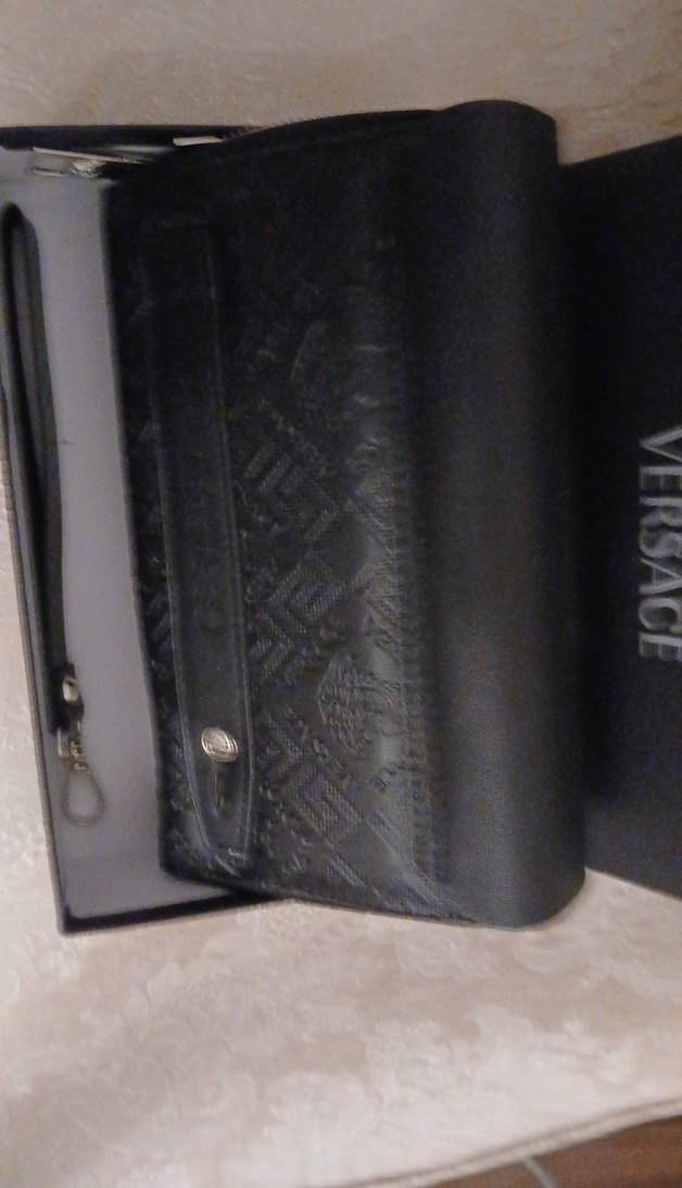 Versace Siyah DeriErkek Cüzdan - Görsel 3