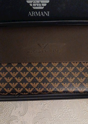 ARMANI Kahverengi Desenli Erkek Cüzdan - Görsel 2