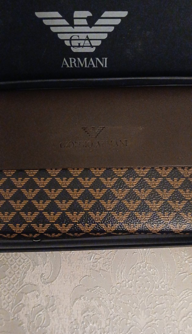 ARMANI Kahverengi Desenli Erkek Cüzdan - Görsel 2