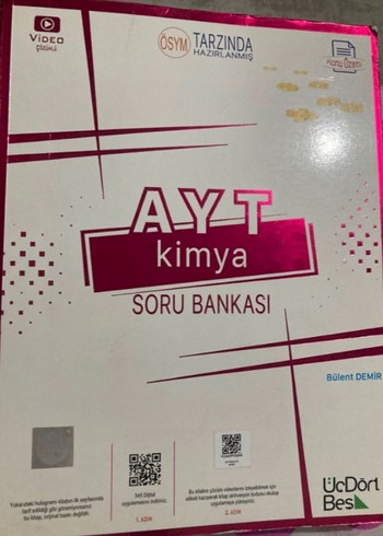 345 ayt kimya,tyt kimya,Soru Kitapları,apotemi, yks,tyt,ayt,ösym