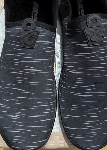 Erkek Siyah Gri Velcro Ayarlanabilir Su Ayakkabısı - Görsel 6