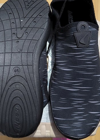 Erkek Siyah Gri Velcro Ayarlanabilir Su Ayakkabısı - Görsel 3