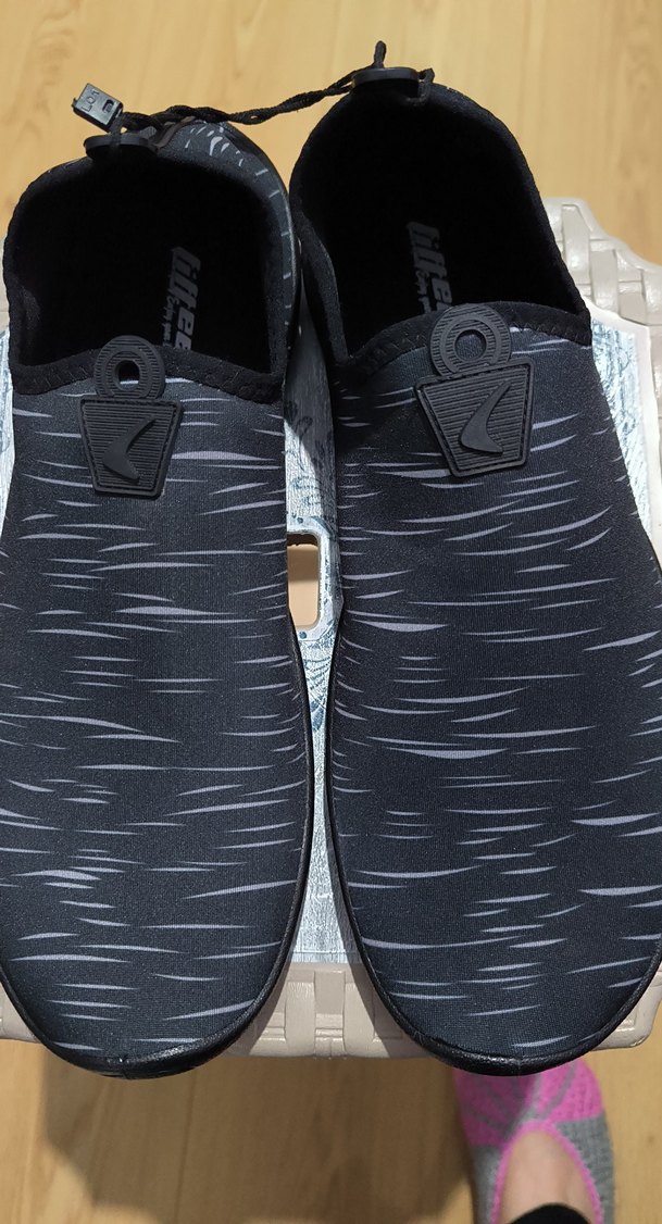 Erkek Siyah Gri Velcro Ayarlanabilir Su Ayakkabısı - Görsel 2