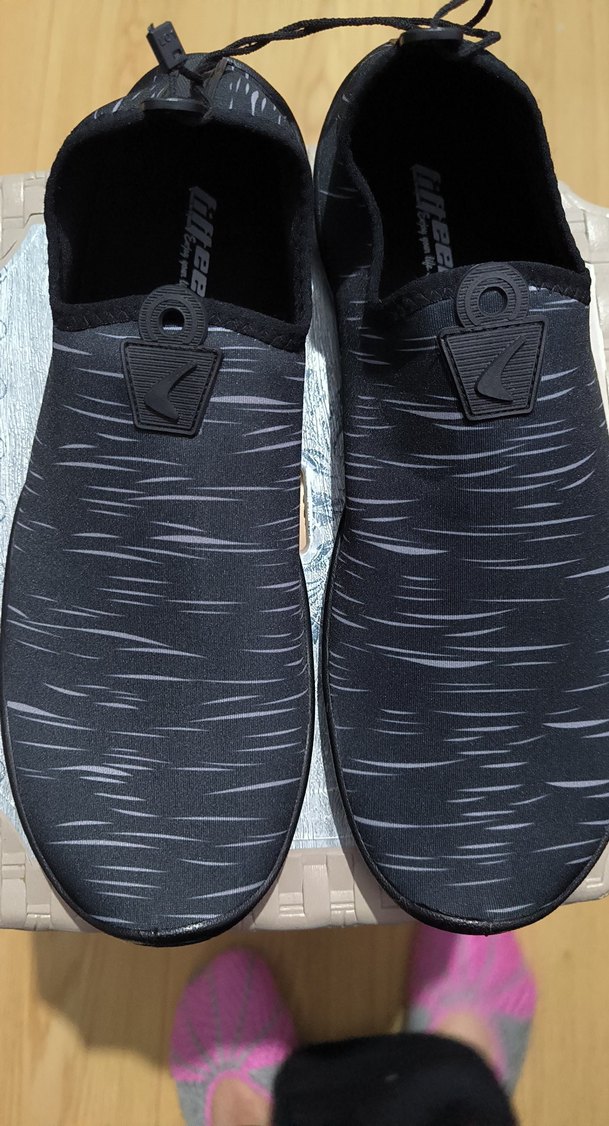 Erkek Siyah Gri Velcro Ayarlanabilir Su Ayakkabısı - Görsel 4