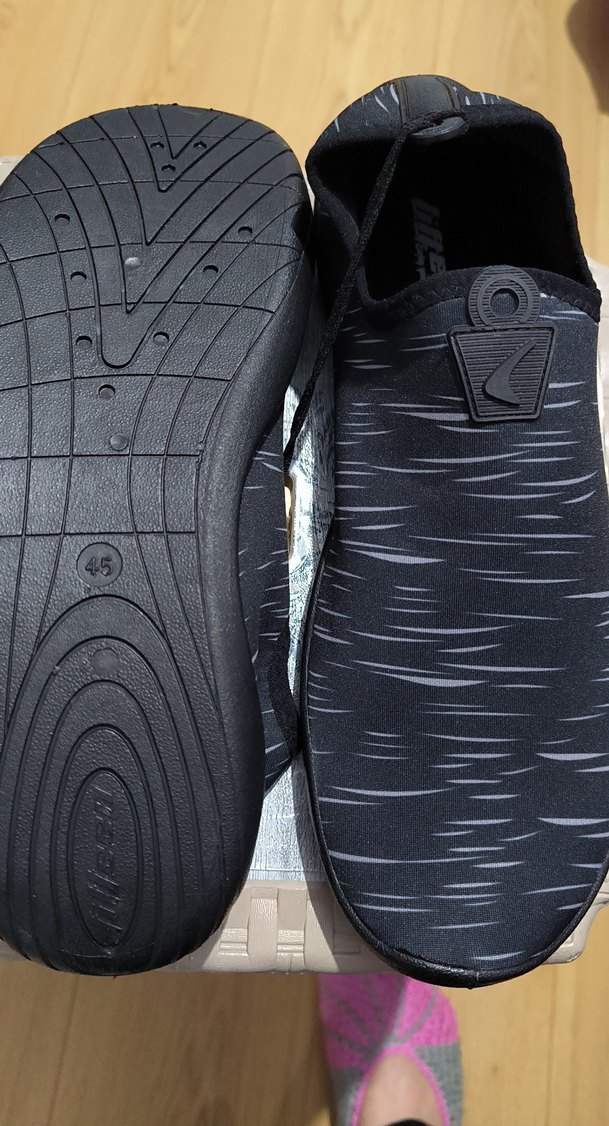 Erkek Siyah Gri Velcro Ayarlanabilir Su Ayakkabısı - Görsel 3