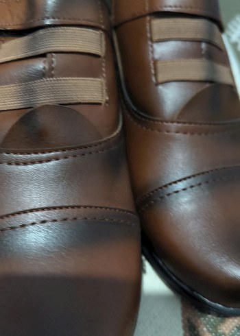 Kahverengi Deri Tokalı Kadın Ayakkabısı - Görsel 10