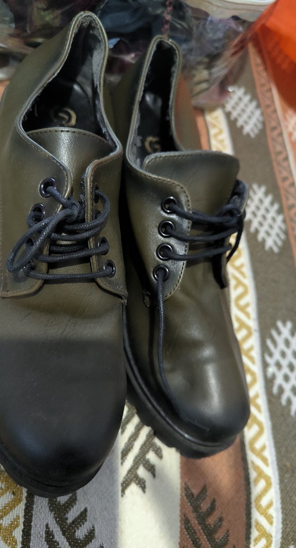 Kilitli Topuklu Kahverengi Deri Kadın Bot - Görsel 4