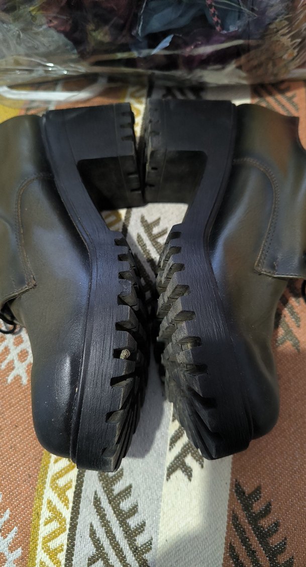 Kilitli Topuklu Kahverengi Deri Kadın Bot - Görsel 3