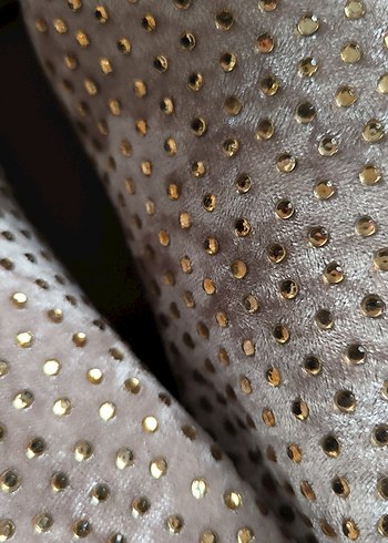 Açık kahve Kadın kadife Taşlı Dolgu Topuk Sneakers - Görsel 11