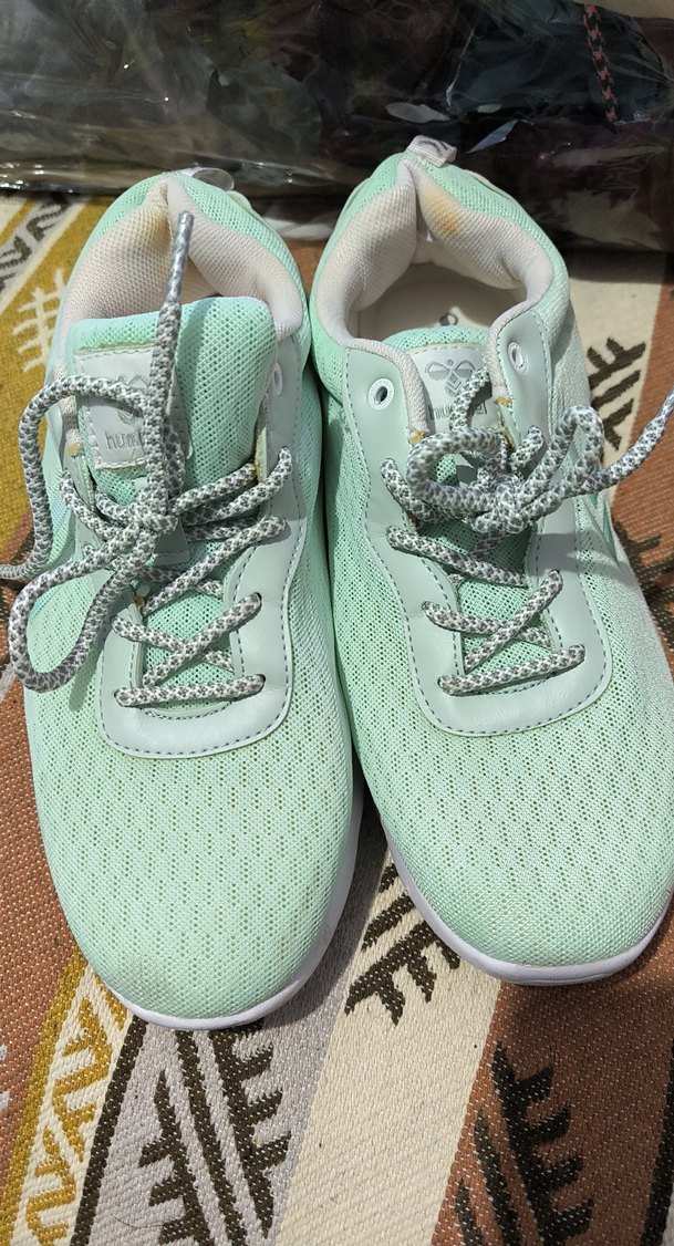 Yeşil Yılan Desenli Bağcıklı Spor Ayakkabı - Görsel 3