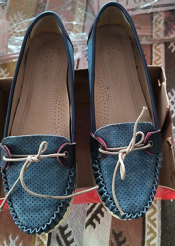 Kadın Mavi Dolgu Topuklu Günlük Ayakkabı - Görsel 2