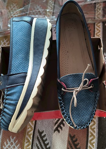 Kadın Mavi Dolgu Topuklu Günlük Ayakkabı - Görsel 3