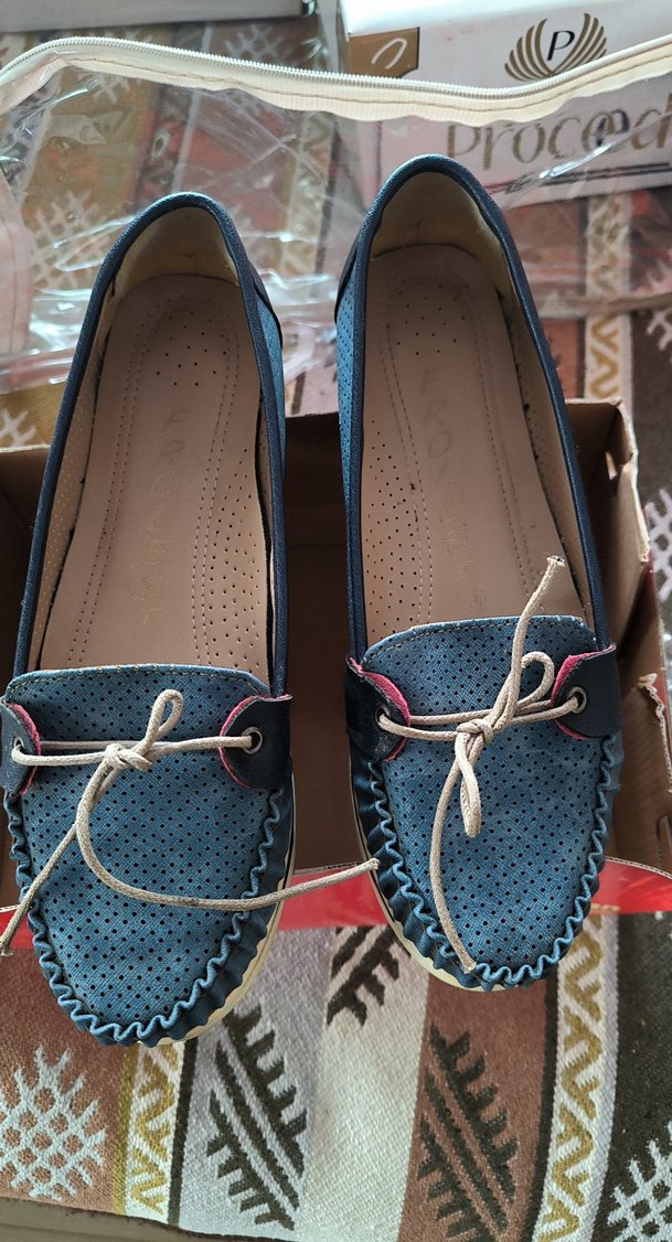 Kadın Mavi Dolgu Topuklu Günlük Ayakkabı - Görsel 2