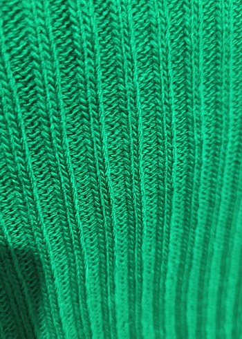 Düğmeli Yeşil Kadın Hırka - Görsel 10