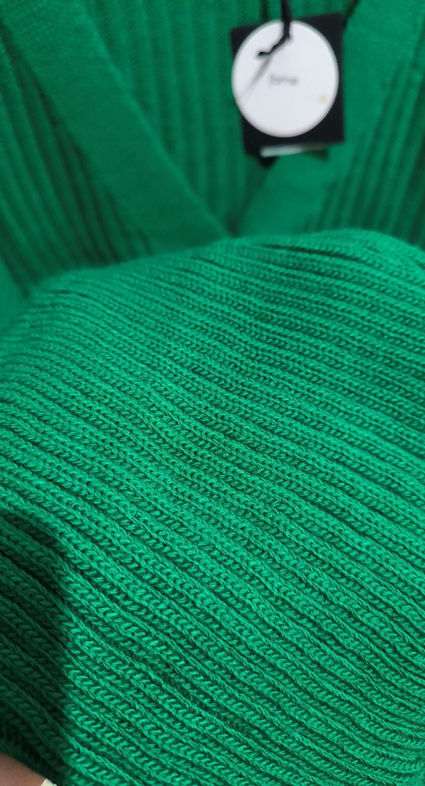 Düğmeli Yeşil Kadın Hırka - Görsel 5