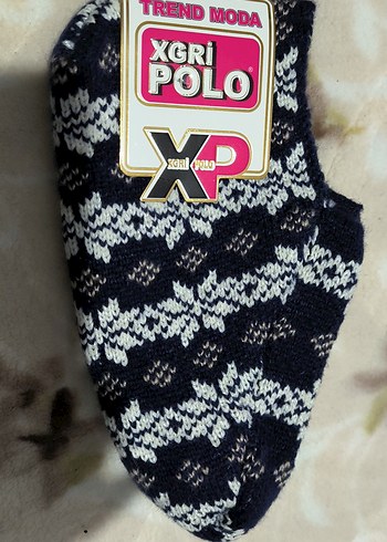 Makinada örülmüş  Desenli patikler - Görsel 16