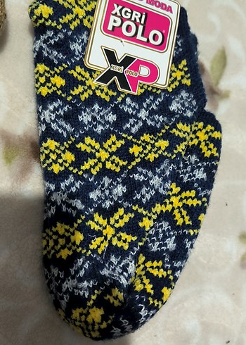 Makinada örülmüş  Desenli patikler - Görsel 3