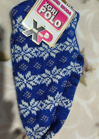 Makinada örülmüş  Desenli patikler - Görsel 13