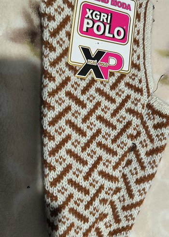 Makinada örülmüş  Desenli patikler - Görsel 10