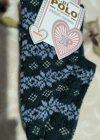 Makinada örülmüş  Desenli patikler - Görsel 12