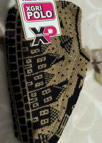 Makinada örülmüş  Desenli patikler - Görsel 11