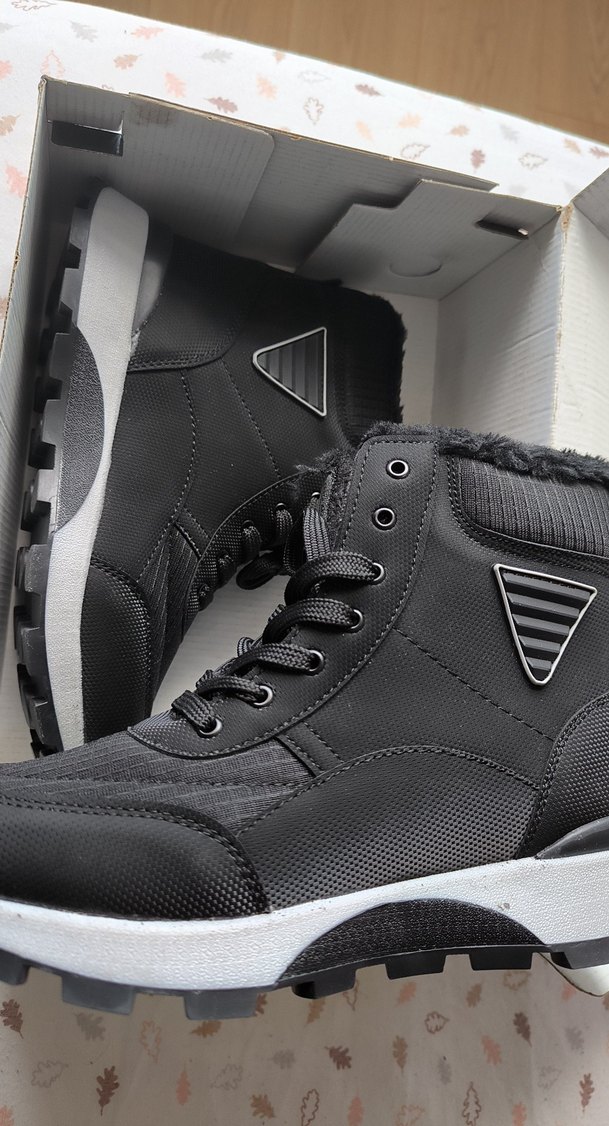 Fermuarlı Siyah Gri kadın Bot - Görsel 4