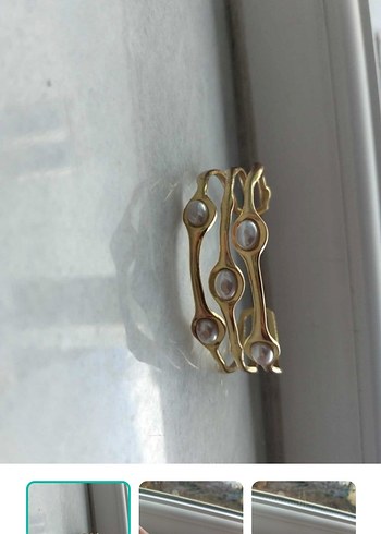 Accessorize Zarif İnci Detayli Altin Metal Bileklik