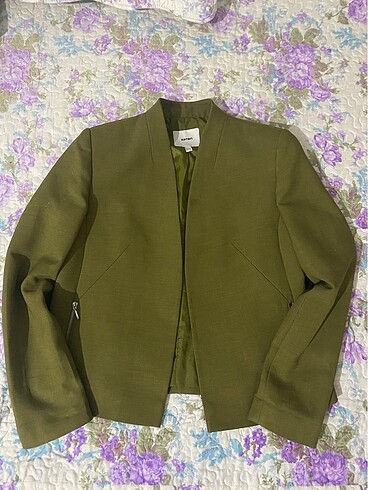 Blazer ceket haki rengi