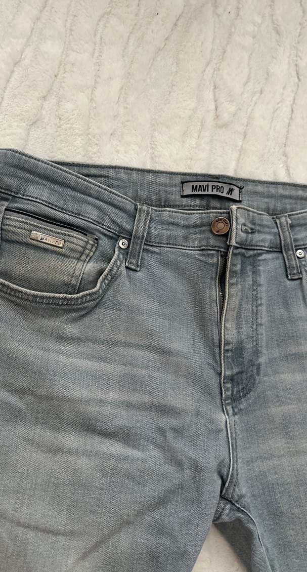 Gri Erkek Denim Pantolon Regular Fit - Görsel 2