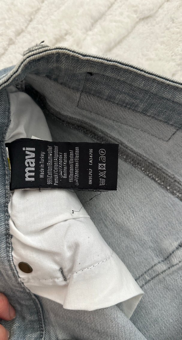 Gri Erkek Denim Pantolon Regular Fit - Görsel 4