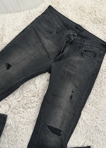 Gri Regular Fit Erkek Kot Pantolon - Görsel 2