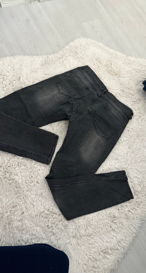 Gri Regular Fit Erkek Kot Pantolon - Görsel 4